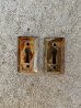画像7: 1910'S 20'S　アーリセンチュリー　キーホール　keyhole　キープレート　スケルトンキー用　カギ穴プレート　シャビーシック　ブラス　クロムメッキ　サビ　アンティーク　ビンテージ
