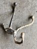 画像8: フック　アーリーセンチュリー　2点セット　クロムメッキ　シャビーペイント　中型　キャストアイアン　アンティーク　ビンテージ