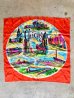 画像1: 1950’S 60'S　スカーフ　ファブリック　バンダナ　ウォールアート　souvenir　Chicago　レーヨン　シルク　made in japan　アンティーク　ビンテージ (1)