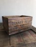 画像1: ウッドボックス　木箱　DINNER BELL　NUT MARGARIN　ストレージボックス　アンティーク　ビンテージ (1)