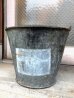 画像6: 1930'S 40'S　bucket　トラッシュカン　バケツ　バケット　シャビーシック　FIRE　ダストボックスなどに　ブリキ　アイアン　ビンテージ　アンティーク