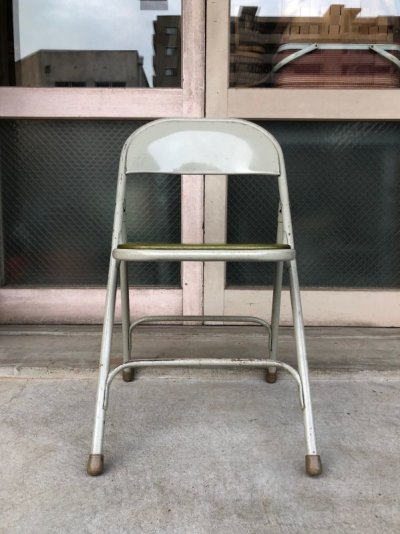 画像2: サムソナイト　SAMSONITE　折り畳み椅子　アイアン　パイプ椅子　1950'S 60’S　フォールディングチェアー　ビンテージ　アンティーク
