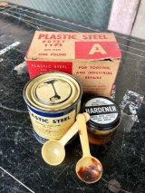 1930'S 40'S　ティン缶　瓶　ボックスセット　DEVCON PRODUCTS　U.S.A.　パテ　硬化材　アドバタイジング　アンティーク　ビンテージ