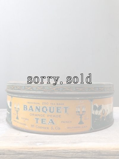 画像7: 1930'S 40'S 50'S　ティン缶　3個セット　BANQUET TEA-PAKS　紅茶 缶　HILAND POTATO CHIPS　スコットランド　ケルト　アドバタイジング　アンティーク　ビンテージ