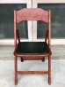 画像2: 1940’S 50'S　WORTHINGTON　フォールディング チェア　ウッド チェアー　椅子　折りたたみ椅子　ステンシル　ビンテージ　アンティーク (2)