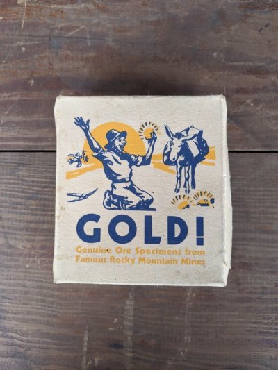 画像2: 1950'S 60'S　GOLD　ゴールドラッシュ　純金　体験採掘　ROCKY MOUNTAIN MINES　鉱石　旅の思い出　メモリアル　スーベニア　スーベニール　アドバタイジング　タイポグラフィー　ディスプレイ　アンティーク　ビンテージ