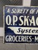 画像6: 1920'S 30'S 40'S　サイン　看板　スチール　ティン　エンボス　軽量　アドバタイジング　グロサリーストアー　SIGN　O.P.SKAGGS System　GROCERIES-MEATS　小型　アンティーク　ビンテージ