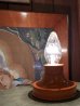 画像1: 1950'S 60'S　ミッドセンチュリー　モダン　mid-century　ウォールマウント&シーリングマウント　ベアバルブ　オレンジ　1灯　スチール　ポーセリン　シンプル　アンティーク　ビンテージ (1)