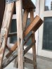 画像10: ウッドステップ　ラダー　ペンキ　ペイント　シャビーシック　大型3段　ガーデニング　はしご　梯子　木製　アイアン　脚立　アンティーク　ビンテージ