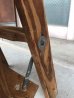 画像8: ウッドステップラダー　はしご　木製脚立　小型　変則　2段　ツールトレイ付　アンティーク　ビンテージ