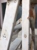 画像7: ウッドステップラダー　シャビーシック　ミルクホワイト　はしご　木製脚立　小型　3段　アンティーク　ビンテージ