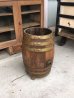 画像2: BAR　洋酒　重厚　ウッドバレル　樽　ウイスキー樽　ビア樽　ウイスキーバレル　ビールバレル　ウッド×ブラス　真鍮　ショップディスプレイ　店舗什器　アンブレラスタンド　傘立て　アンティーク　ビンテージ (2)