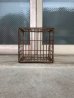 画像15: ワイヤーバスケット　ボトルケース　シャビーシック　メタルボックス　ミルククレート　アイアン　ガーデンツールボックス　アンティーク　ビンテージ