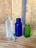 画像4: 1920'S 30'S 40'S　バラエティーセット　メディスンボトル　4本セット　瓶　ブルーガラス　グリーンガラス　アンティーク　ビンテージ