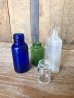 画像3: 1920'S 30'S 40'S　バラエティーセット　メディスンボトル　4本セット　瓶　ブルーガラス　グリーンガラス　アンティーク　ビンテージ