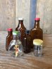 画像2: 1950'S 60'S 70'S　バラエティーセット　シロップ　ウイスキー　メディスン　ボトル　6本セット　瓶　クリアーガラス　アンバーガラス　ピンナップガール　アンティーク　ビンテージ (2)