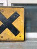 画像4: 道路標識　看板　サイン　アイアン　ROAD SIGN　RAILROAD CROSSING　大型　アンティーク　ビンテージ