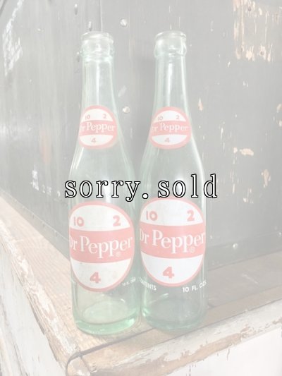 画像1: ドクターペッパー　Dr pepper　SODA BOTTLE　ソーダボトル　ポップボトル　ガラス瓶　アンティーク　ビンテージ