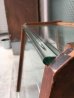 画像11: 1940'S 50'S　木製枠　全面ガラス　ショーケース　展示ケース　ディスプレイケース　ショップ什器　店舗什器　カウンタートップケース　3段　ウッド　クリアガラス　ジュエリーショップ　アクセサリーショップ　アンティーク　ビンテージ