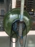 画像5: 1940'S 50'S　カスタムメイド　インダストリアル　スポットライト　1灯　フロアランプ　ポーセリンシェード　ガスステーションランプ　マシーンエイジ　スイベル機構　角度 高さ 変更可　アンティーク　ビンテージ