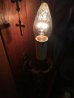 画像12: 1930'S　ビクトリアン　キャンドルソケットランプ　燭台 モチーフ　ろうそく風　ウォールマウントブラケットライト　1灯　ブラス　アイアン　ベアバルブ　アンティーク　ビンテージ