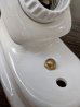 画像18: 1930'S 40'S　ペア　2PCS/SET　パウダールームランプ　洗面　バスルームライト　ウォールマウントブラケットライト　1灯　ベアバルブ　ポーセリン　アンティーク　ビンテージ