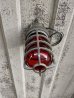 画像13: 1940'S 50’S　RAB　シップライト　ポーチライト　ケージランプ　ヘヴィーデューティー　赤色灯　エマージェンシー　暗室　インダストリアル　シーリングライト　フラッシュマウント　ラウンドクリアガラスシェード　1灯　キャストアルミニューム　アンティーク　ビンテージ