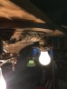 画像7: 1920'S30'S　アールデコ　フラッシュマウント　シーリングライト　3灯　シャンデリア　真鍮　ベアバルブ　ソケットサラウンド　ボールチェーンスイッチ付　ビクトリアン　装飾　アンティーク　ビンテージ