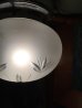 画像2: 1930’S 40'S　ビクトリアン　シーリングライト　1灯　ボタニカル柄　フロストガラスシェード　マットカラー　フラッシュマウント　アンティーク　ビンテージ (2)