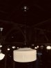 画像2: 1920'S 30'S　レア　フラットボトム　ヘヴィーミルクガラスシェード　ペンダントランプ　シーリングライト　1灯　スクールハウスシーリング　大型　アールデコ　クロムメッキ　アンティーク　ビンテージ (2)