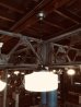 画像3: 1920'S 30'S　レア　フラットボトム　ヘヴィーミルクガラスシェード　ペンダントランプ　シーリングライト　1灯　スクールハウスシーリング　大型　アールデコ　クロムメッキ　アンティーク　ビンテージ