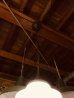 画像10: T様商談中1920'S 30'S　レア　柄付きミルクガラスシェード　ペンダントランプ　シーリングライト　1灯　スクールハウスシーリング　中型　アールデコ　シャビーシック　ブラス　アイアン　アンティーク　ビンテージ