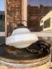 画像11: T様商談中1920'S 30'S　レア　柄付きミルクガラスシェード　ペンダントランプ　シーリングライト　1灯　スクールハウスシーリング　中型　アールデコ　シャビーシック　ブラス　アイアン　アンティーク　ビンテージ