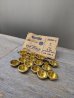 画像2: 1940'S 50'S　16pcs/set.　デッドストック　STANLEY　スタンレー　スライディングドア　プル　CUP PULLS　引戸金物　引き戸用　引き手　真鍮　ゴールドメッキ　ビンテージ　アンティーク (2)