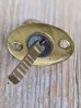 画像7: 1950'S 60's　YALE　night latch　rim lock　ナイトラッチ　デッドロック　キー付き　錠前　鍵　デッドストック　真鍮　鉄　アンティーク　ビンテージ