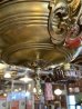 画像12: 1920'S30'S　アールデコ　シーリングライト　パンランプ　3灯　シャンデリア　真鍮　ベアバルブ　スイッチ付　ソケットサラウンド　装飾　アンティーク　ビンテージ