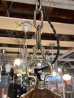 画像11: 1920'S30'S　アールデコ　シーリングライト　パンランプ　3灯　シャンデリア　真鍮　ベアバルブ　スイッチ付　ソケットサラウンド　装飾　アンティーク　ビンテージ