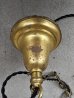 画像16: 1920'S30'S　アールデコ　シーリングライト　パンランプ　ARROW　3灯　シャンデリア　真鍮　ベアバルブ　スイッチ付　ソケットサラウンド　装飾　アンティーク　ビンテージ