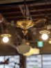 画像11: 1920'S30'S　アールデコ　シーリングライト　パンランプ　BRYANT　2灯　シャンデリア　真鍮　ベアバルブ　スイッチ付　ソケットサラウンド　装飾　アンティーク　ビンテージ