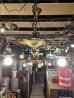 画像8: 1920'S30'S　アールデコ　シーリングライト　パンランプ　BRYANT　2灯　シャンデリア　真鍮　ベアバルブ　スイッチ付　ソケットサラウンド　装飾　アンティーク　ビンテージ