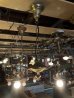 画像6: 1920'S30'S　アールデコ　シーリングライト　パンランプ　BRYANT　2灯　シャンデリア　真鍮　ベアバルブ　スイッチ付　ソケットサラウンド　装飾　アンティーク　ビンテージ