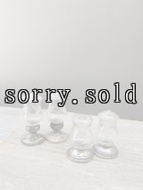 1930'S 40'S　アールデコ　デザイン　artdeco　Quaker SILVER.CO.　 Newport 703　スターリングシルバー　ソルト&ペッパー　シェイカー　2pcs set　ガラス　エッチング　アンティーク　ビンテージ