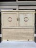 画像7: 1910'S 20'S 30'S　キッチンキャビネット　フージャーキャビネット　カップボード　OLD　カントリー　STYLE　店舗什器　ウッド　アイアンホーロー　幾何学模様　ネイティブ柄　アンティーク　ビンテージ