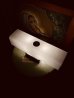 画像9: 1950’S　ミッドセンチュリー　パウダールームランプ　アトミック　幾何学柄?!　フィフティーズ　ウォールランプ　シーリングライト　ムードランプ　シェードランプ　間接照明　ガラス　スチール　クロムメッキ　2灯　アンティーク　ビンテージ