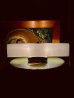 画像6: 1950’S　ミッドセンチュリー　パウダールームランプ　アトミック　幾何学柄?!　フィフティーズ　ウォールランプ　シーリングライト　ムードランプ　シェードランプ　間接照明　ガラス　スチール　クロムメッキ　2灯　アンティーク　ビンテージ