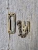 画像4: 1950'S 60'S　サーフェイスロック　ドアチェーン　ドアファスナー　ロック　CHAIN DOOR FASTENERS　鍵　スチール　アイアン　真鍮メッキ　アンティーク　ビンテージ