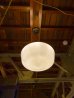 画像2: 1930'S　ミルクガラスシェード　ペンダントランプ　シーリングライト　1灯　スクールハウスシーリング　大型　アーツ＆クラフツ　シャビーシック　スチール　アイアン　アンティーク　ビンテージ (2)