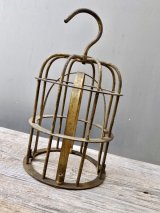 1920'S 30'S　McGILL MFG.CO.INC　NO.3005　トラブルランプのガード(cage)only　ケージドーム　アンティーク　インダストリアル　CAGE LIGHT　真鍮　ソリッドブラス　ケージランプ　トラブルライト　ビンテージ