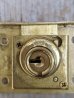 画像7: 1940'S　CORBIN　CABINET LOCK　NOS　cabinet display case　drawer lock　デッドストック　モルティスロック 　彫り込み錠　真鍮　アンティーク　ビンテージ