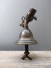 画像14: 1890'S 1900’S　WEBER　レア　アーリーセンチュリー　ガス エレクトリック デュプレックスモデル　ミュータント　1灯　ベアバルブ　ウォールマウントブラケットライト　真鍮　銅メッキ　ガスバルブ付　アンティーク　ビンテージ
